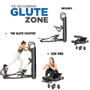 The Abs Company - Glute Zone Package: Glute Coaster, X3S Pro